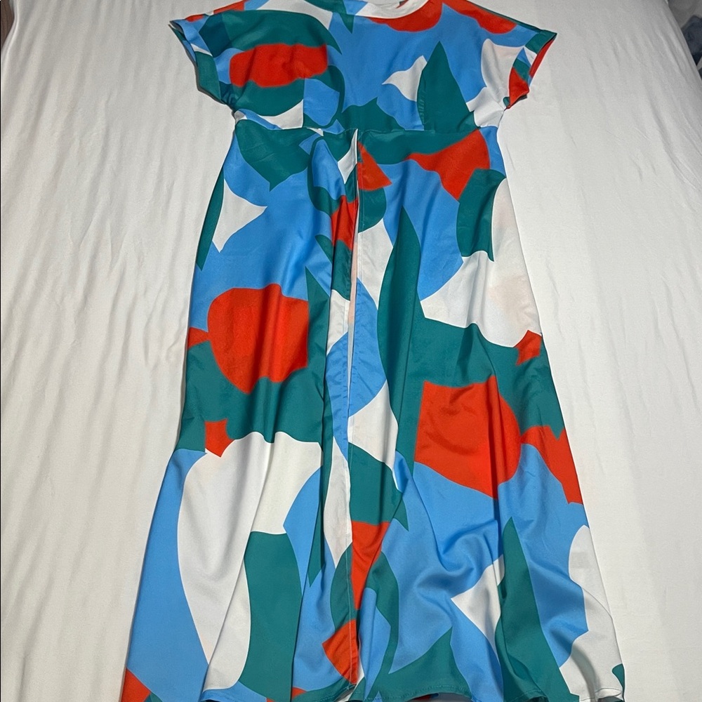 SHEIN Multicolor Abstract Dress/Top Maxi